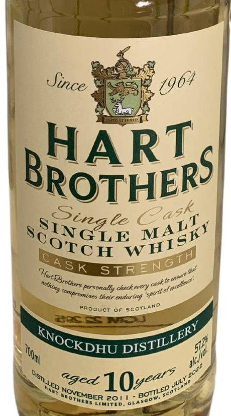 Knockdhu 10-Year-Old (Hart Brothers) Single Cask - Cask Strength Single Malt Scotch Whisky at CaskCartel.com