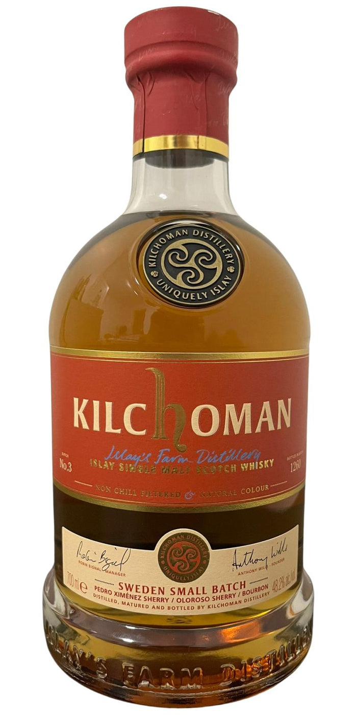 Kilchoman Sweden Small Batch Release No. 3 Islay Single Malt Scotch Whisky | 700ML