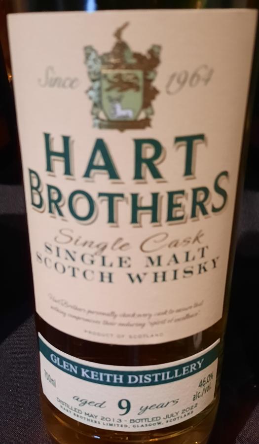 Glen Keith 2013 (Hart Brothers) Single Cask (9 Year Old) Single Malt Scotch Whisky | 700ML