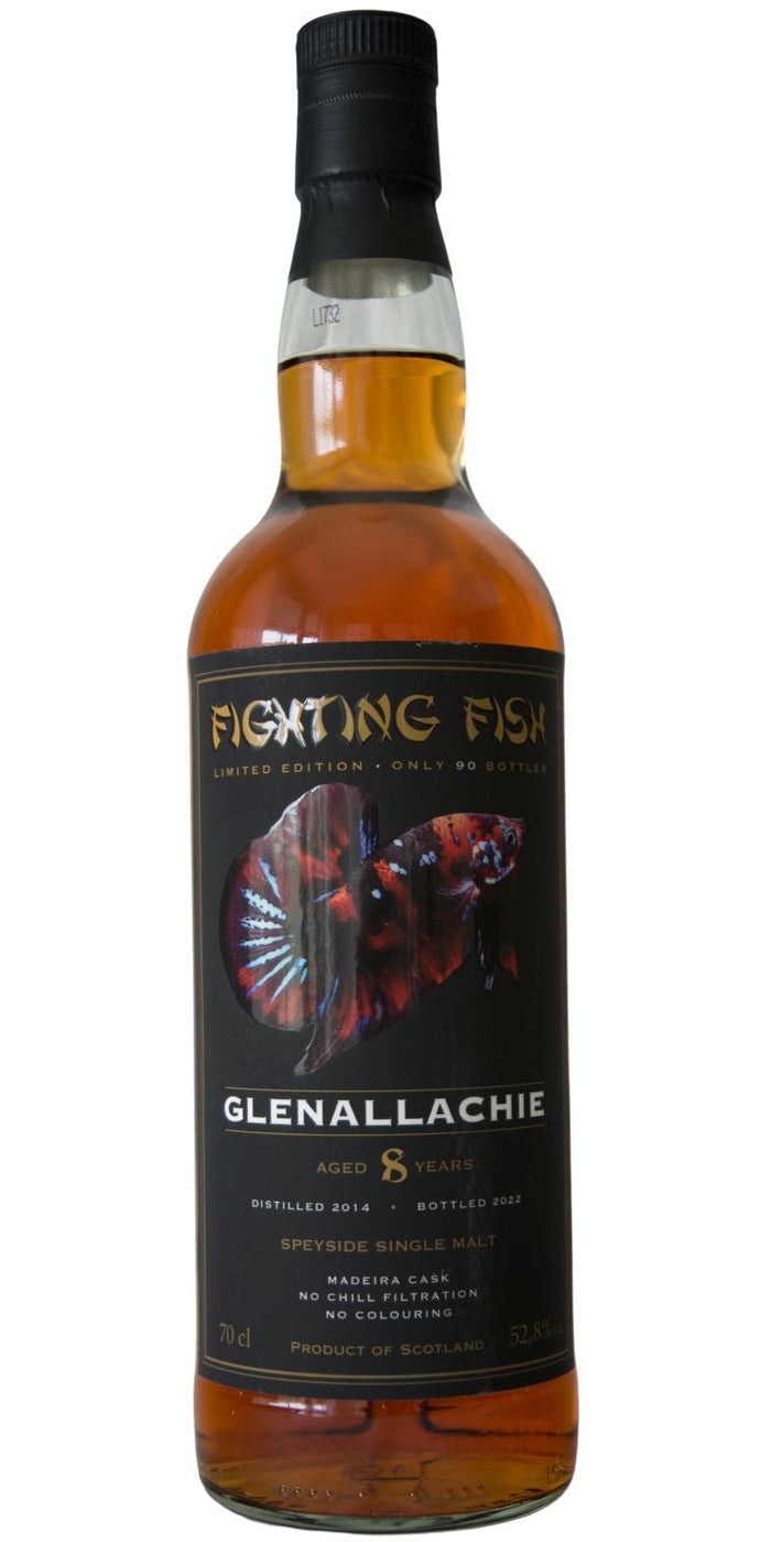 Glenallachie 2014 (Jack Wiebers Whisky World) Fighting Fish 8 Year Old 2022 Release Speyside Single Malt Whisky | 700ML