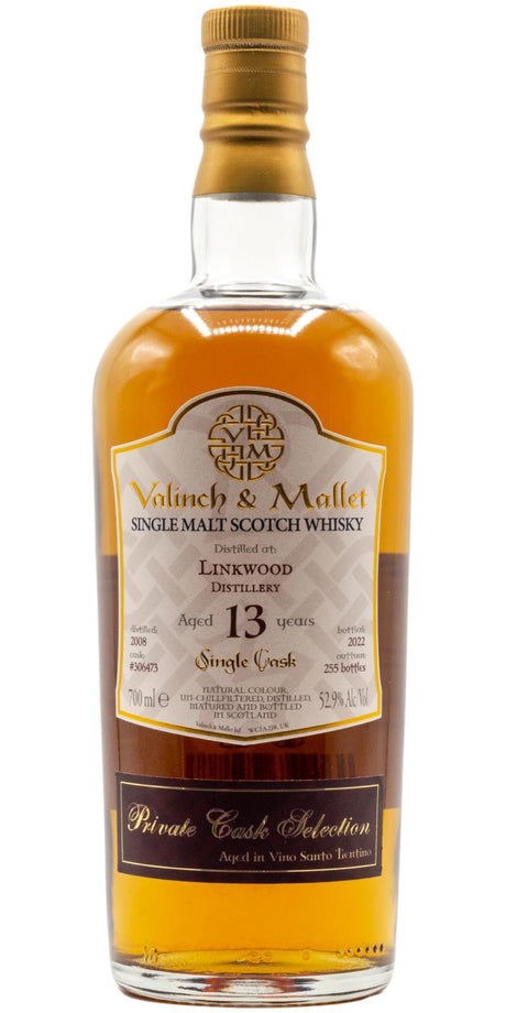 Linkwood 2008 (Valinch & Mallet) Private Cask Selection (13 Year Old) Single Malt Scotch Whisky | 700ML at CaskCartel.com