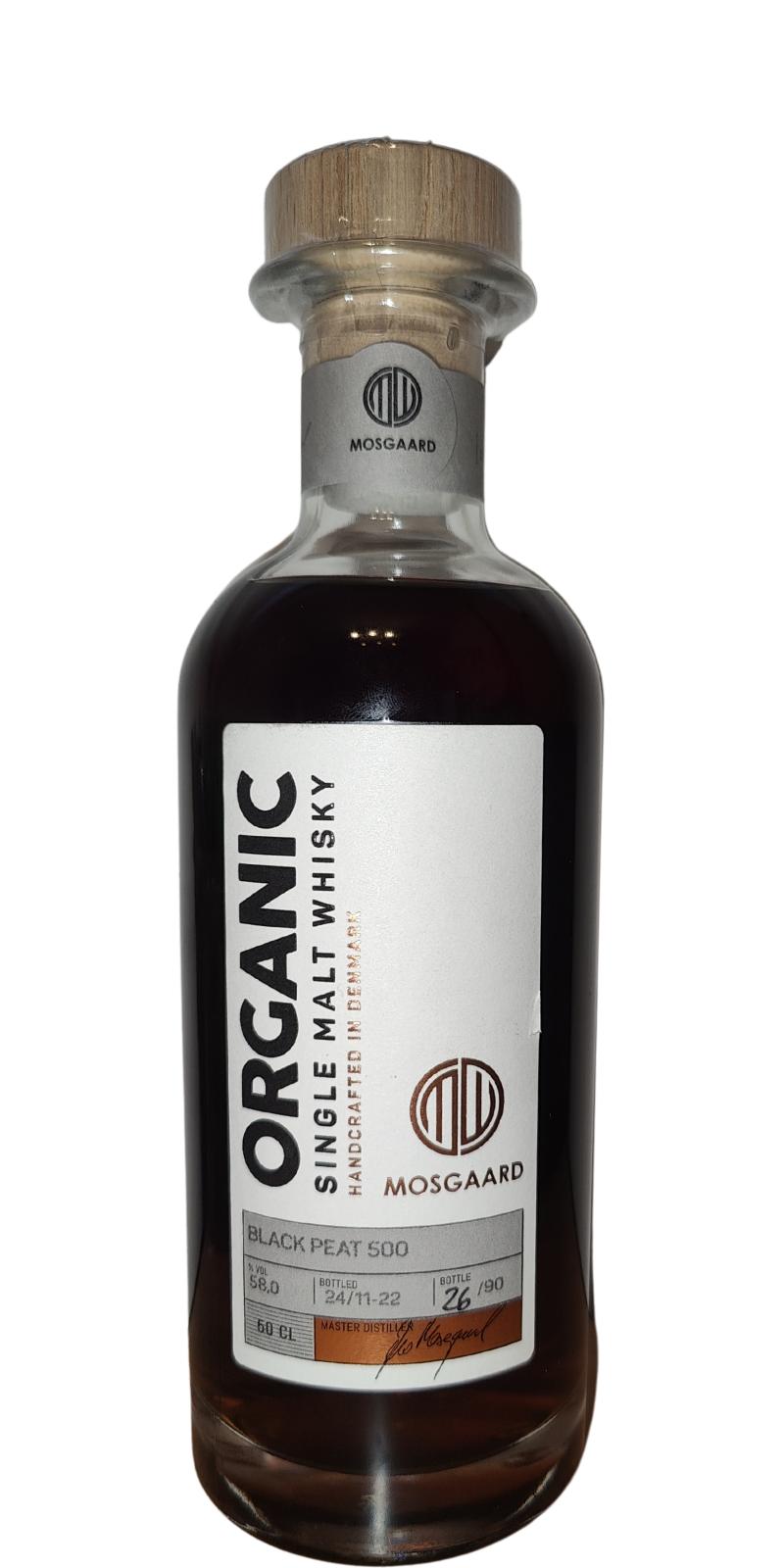 Mosgaard Organic Black Peat 500 Single Malt Whisky | 500ML at CaskCartel.com