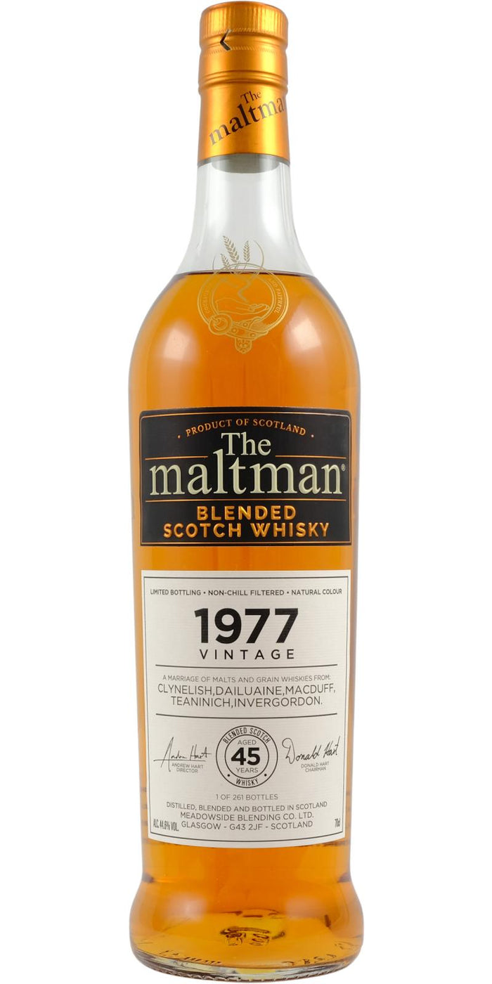 The Maltman Blended 1977 Meadowside Blending (45 Year Old) Scotch Whisky | 700ML