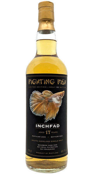 Inchfad 2005 (Jack Wiebers Whisky World) Fighting Fish (17 Year Old) South Highland Single Malt Whisky | 700ML at CaskCartel.com