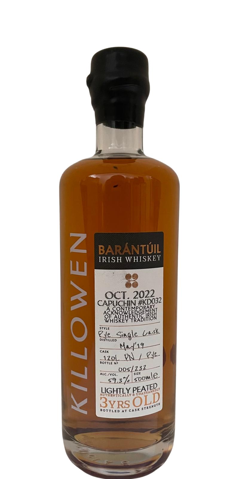 Killowen 2019 The Paddle Breaker (3 Year Old) Single Malt Irish Whisky | 500ML at CaskCartel.com
