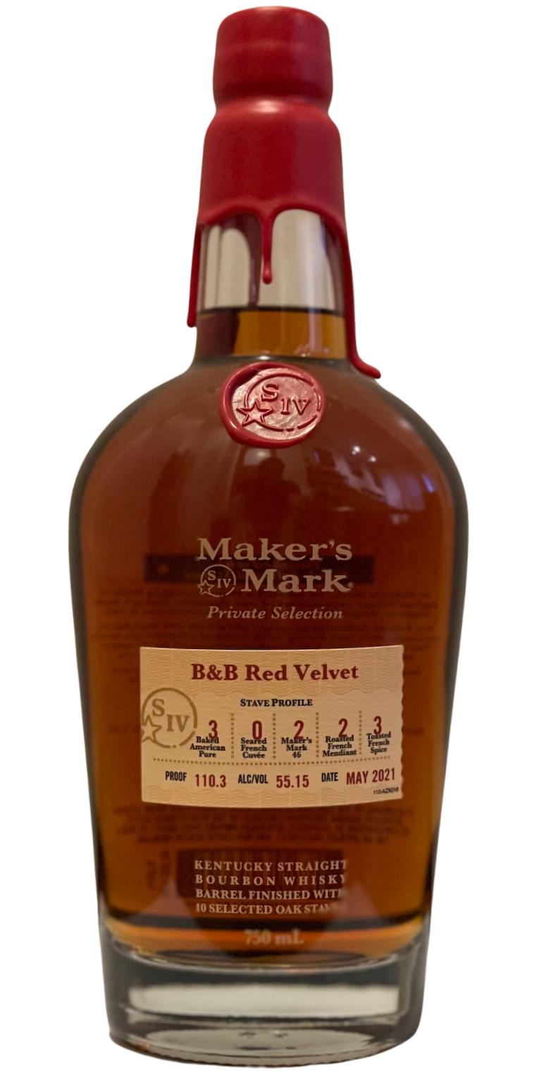 Maker's Mark B&B Red Velvet Private Selection for Bitters & Bottles (2021) Release Whiskey at CaskCartel.com