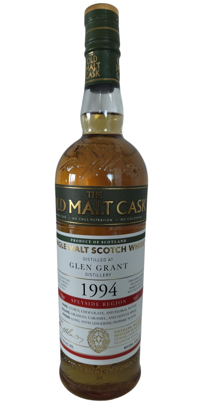 Glen Grant 1994 (Hunter Laing) The Old Malt Cask 28 Year Old 2022 Release (Cask #HL 19531) Single Malt Scotch Whisky | 700ML