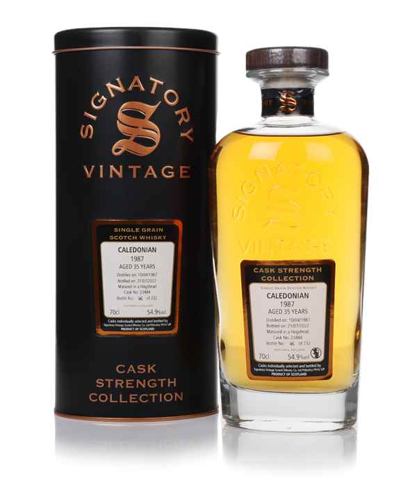 Caledonian 35 Year Old 1987 (cask 23484) - Cask Strength Collection (Signatory) | 700ML at CaskCartel.com