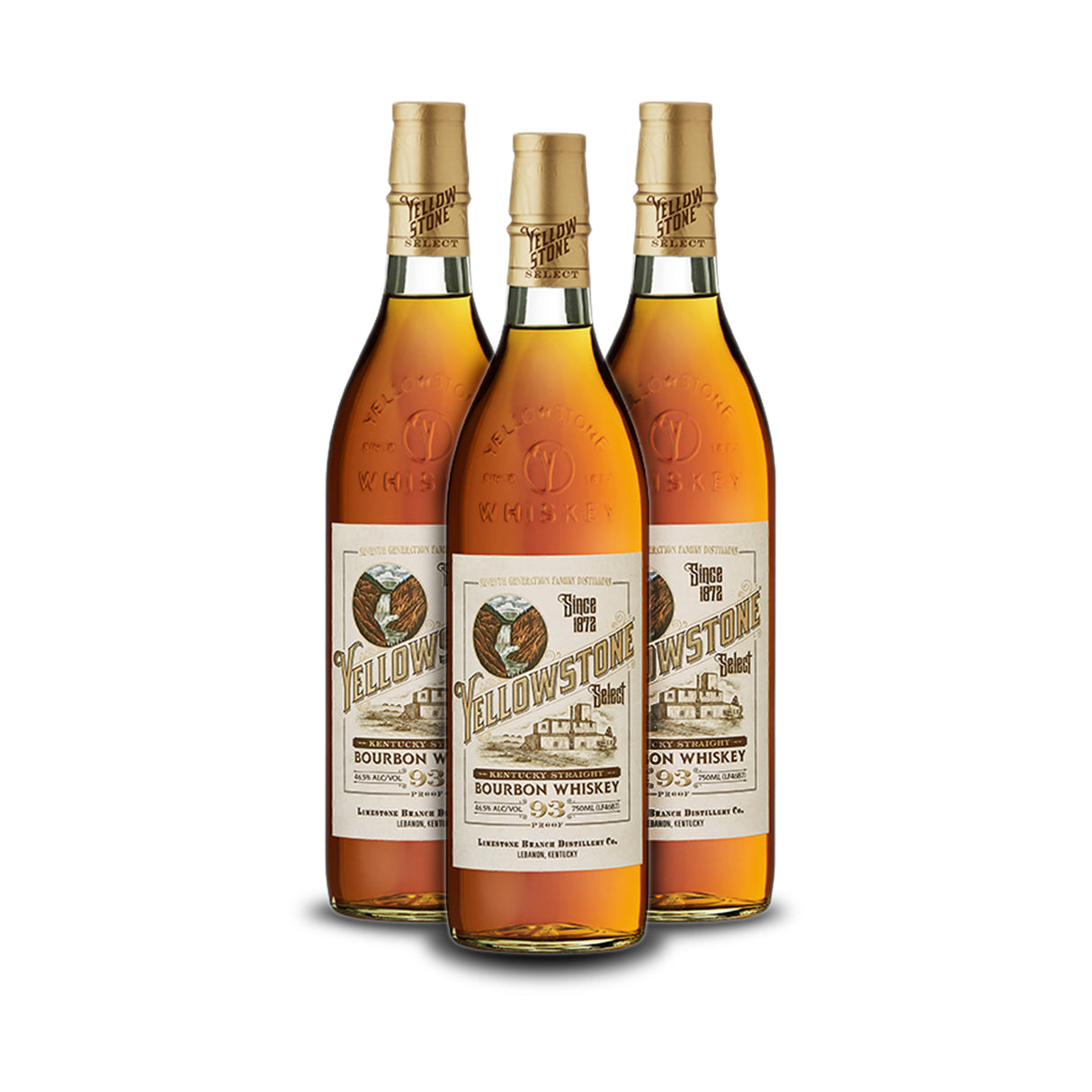 Yellowstone Select Bourbon (3) Bottle Bundle at CaskCartel.com
