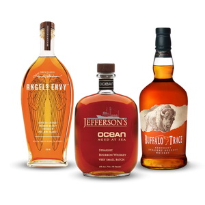 Father's Day Bundle 2023 | Angel's Envy Kentucky Straight Bourbon Whiskey + Jefferson's Ocean Aged At Sea Kentucky Straight Bourbon + Buffalo Trace Kentucky Straight Bourbon At CaskCartel.com
