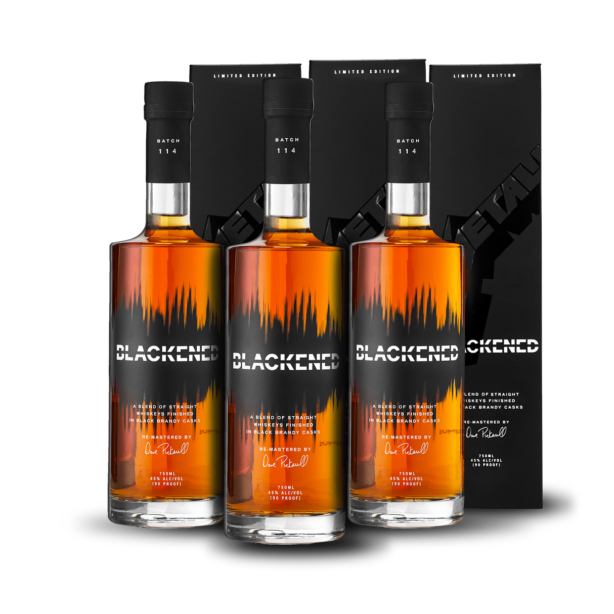 BLACKENED® AMERICAN WHISKEY | LIMITED BATCH 114 | BLACK ALBUM WHISKEY PACK COLLECTORS EDITION AT CASKCARTEL.COM