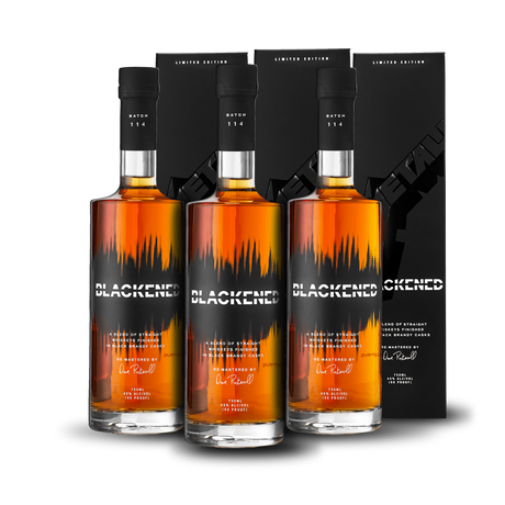 BLACKENED® AMERICAN WHISKEY | LIMITED BATCH 114 | BLACK ALBUM WHISKEY PACK COLLECTORS EDITION AT CASKCARTEL.COM