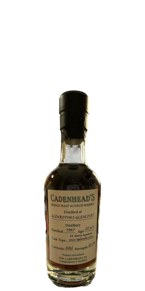 Glenrothes 1997 (Cadenhead's) Authentic Collection 25 Year Old 2022 Release Single Malt Scotch Whisky | 200ML at CaskCartel.com
