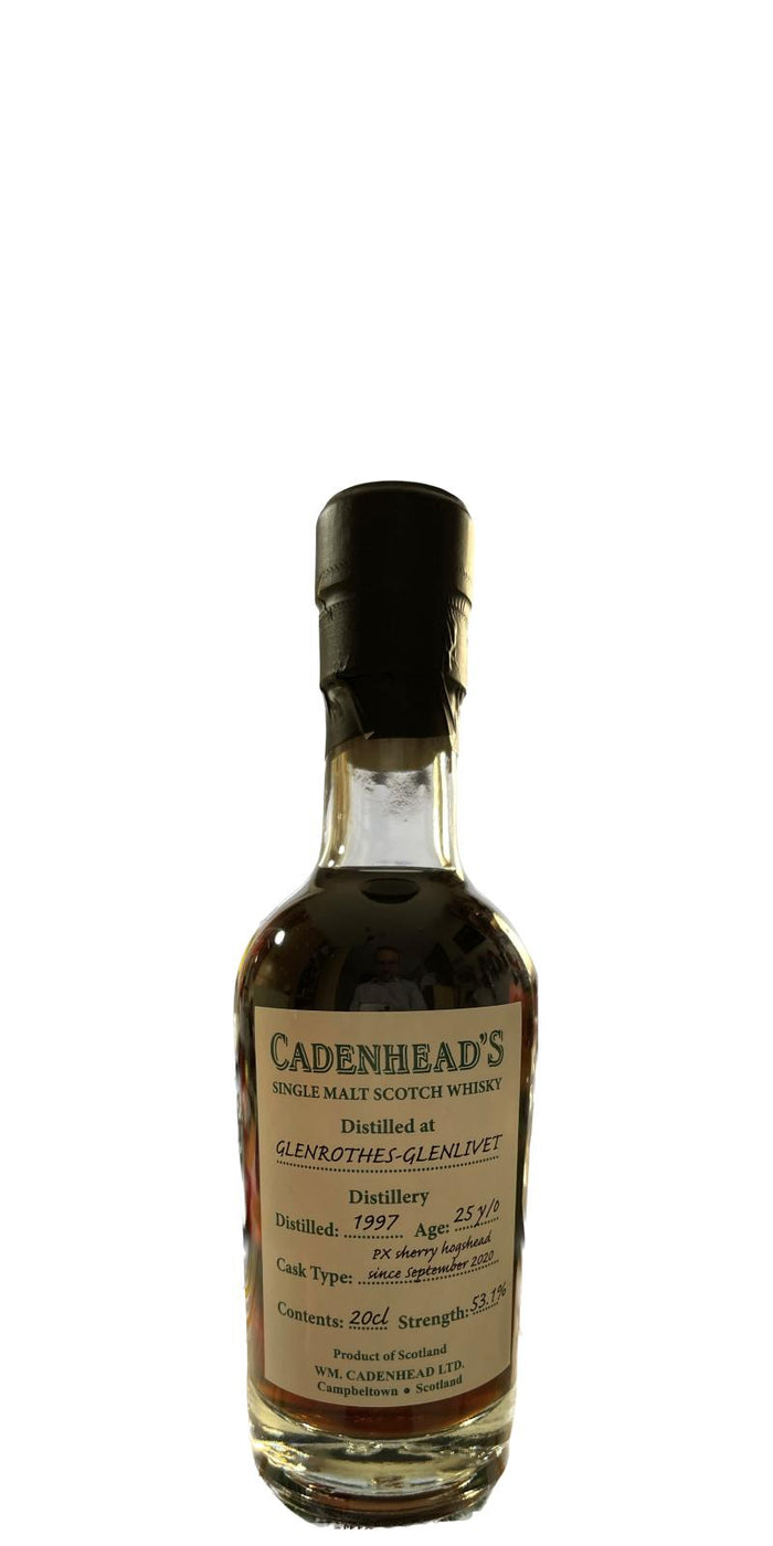 Glenrothes 1997 (Cadenhead's) Authentic Collection 25 Year Old 2022 Release Single Malt Scotch Whisky | 200ML