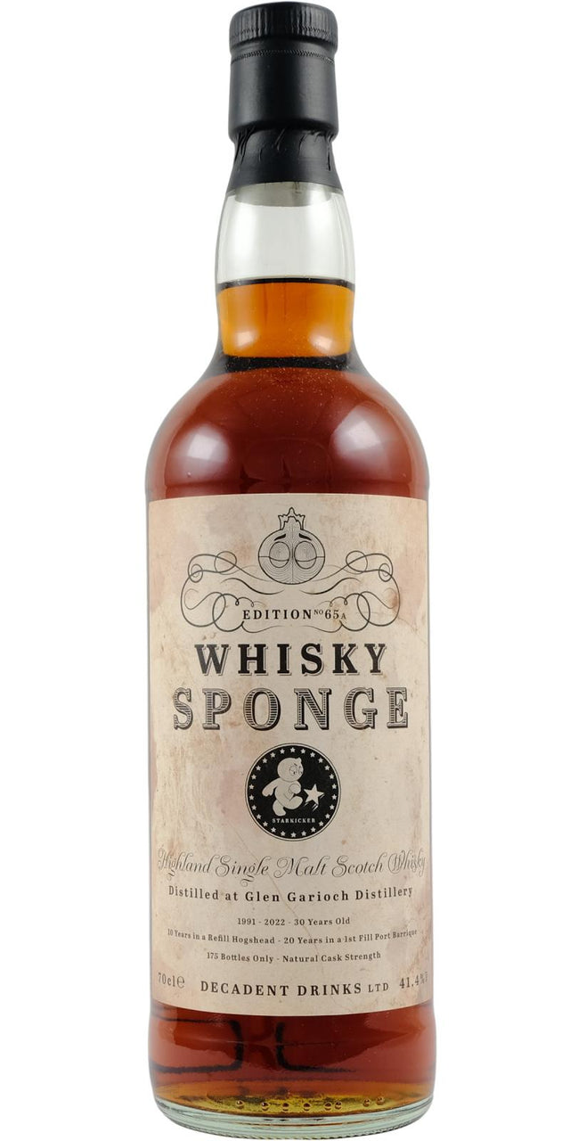 Glen Garioch 1991 (WhiskySponge) Edition No. 65A (30 Year Old) Highland Single Malt Scotch Whisky at CaskCartel.com