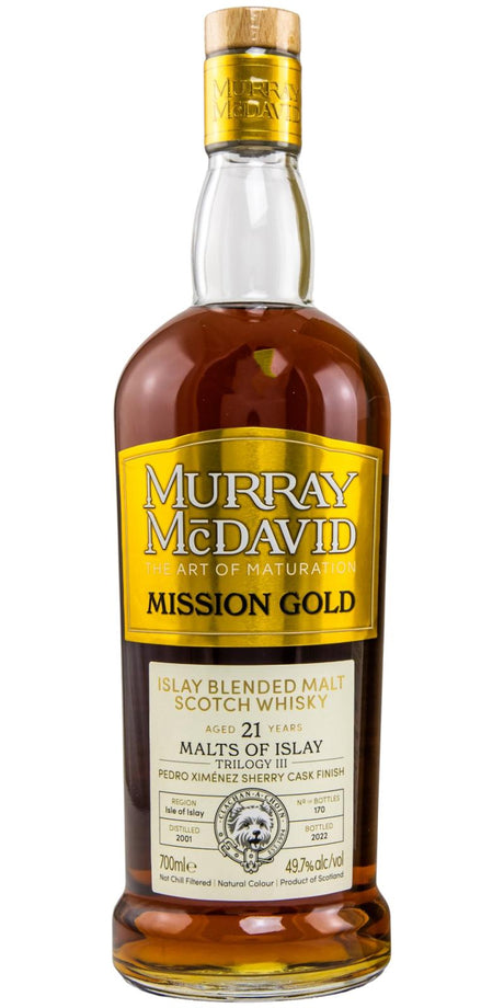 Murray McDavid 001 Mission Gold - Trilogy III (21 Year Old) Islay Blended Malt Scotch Whisky | 700ML at CaskCartel.com