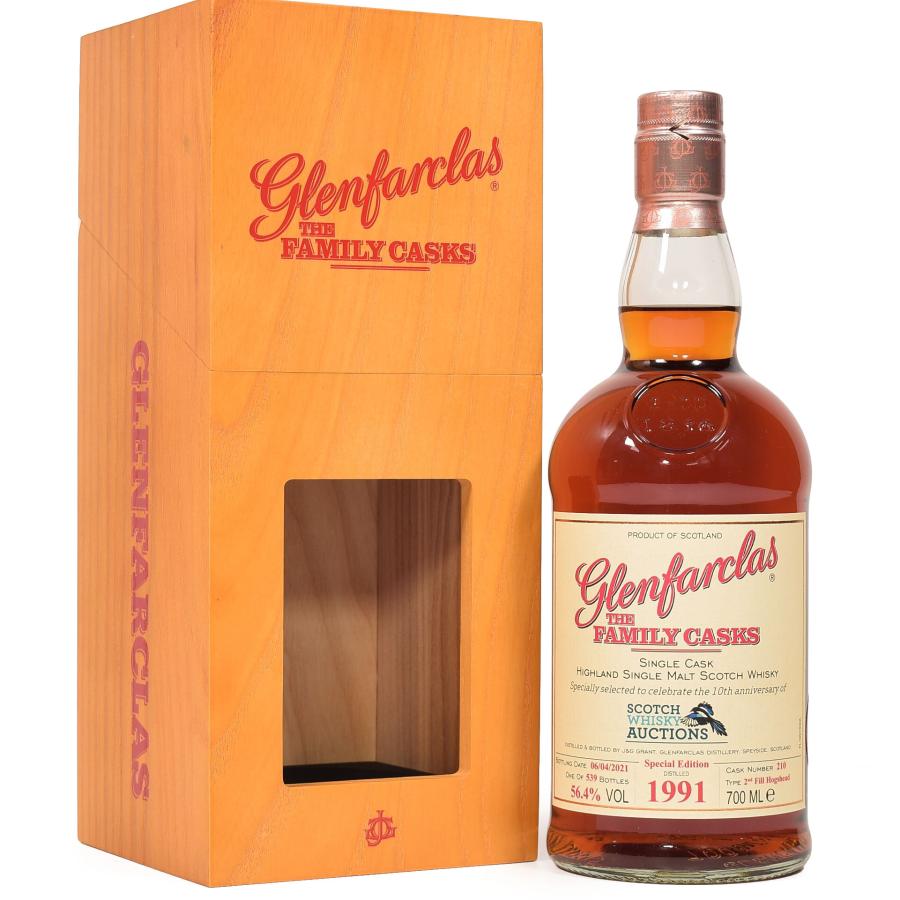 Glenfarclas 1991 The Family Casks - Special Edition 30 Year Old 2021 Release (Cask #210) Single Malt Scotch Whisky | 700ML at CaskCartel.com