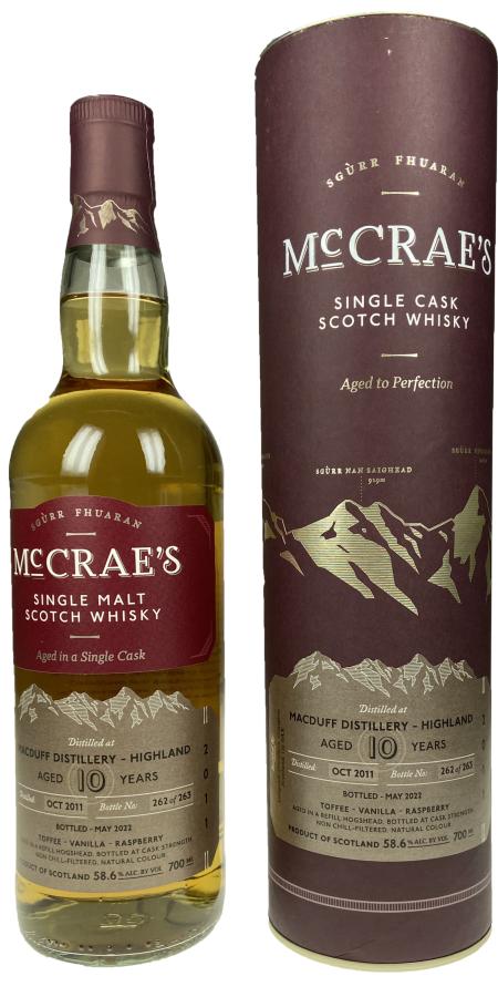 Macduff 2011 Langside McCrae's 10 Year Old Single Malt Scotch Whisky | 700ML at CaskCartel.com