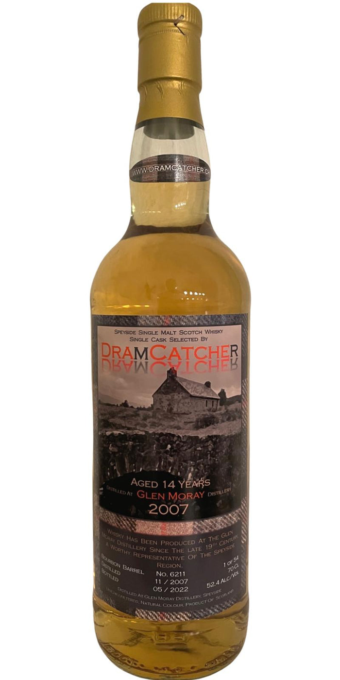 Glen Moray 2007 (DramCatcher) 14 Year Old 2022 Release (Cask #6211) Speyside Single Malt Scotch  Whisky | 700ML
