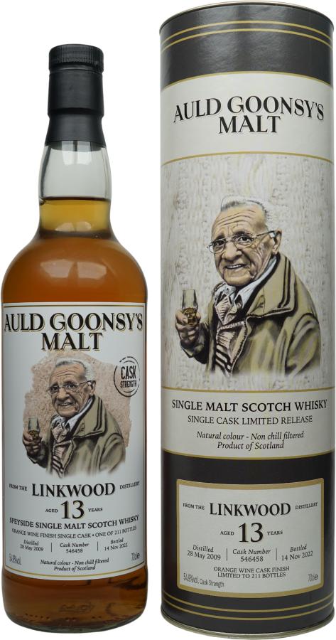 Linkwood 2009 GWhL Auld Goonsy's Malt 13 Year Old Scotch Whisky | 700ML