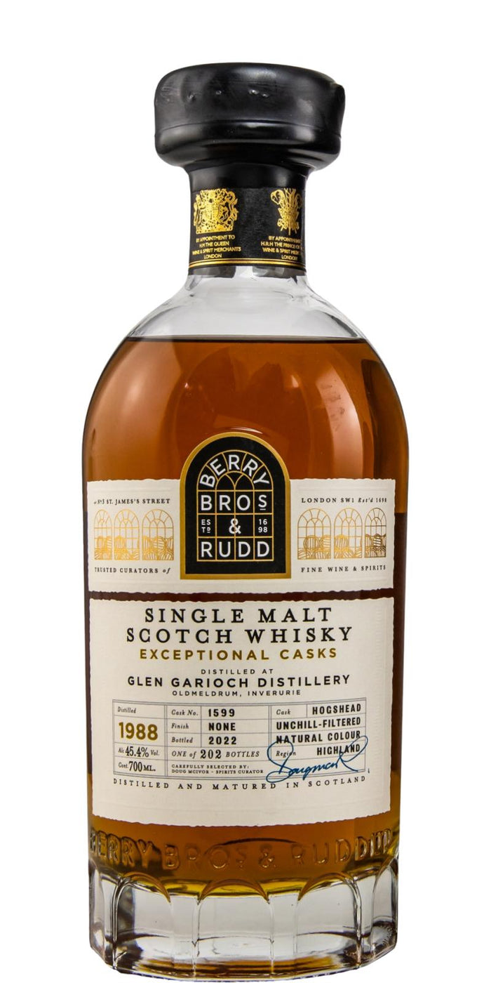 Glen Garioch 1988 (Berry Bros & Rudd) Exceptional Casks 2022 Release (Cask #1599) Single Malt Scotch Whisky | 700ML