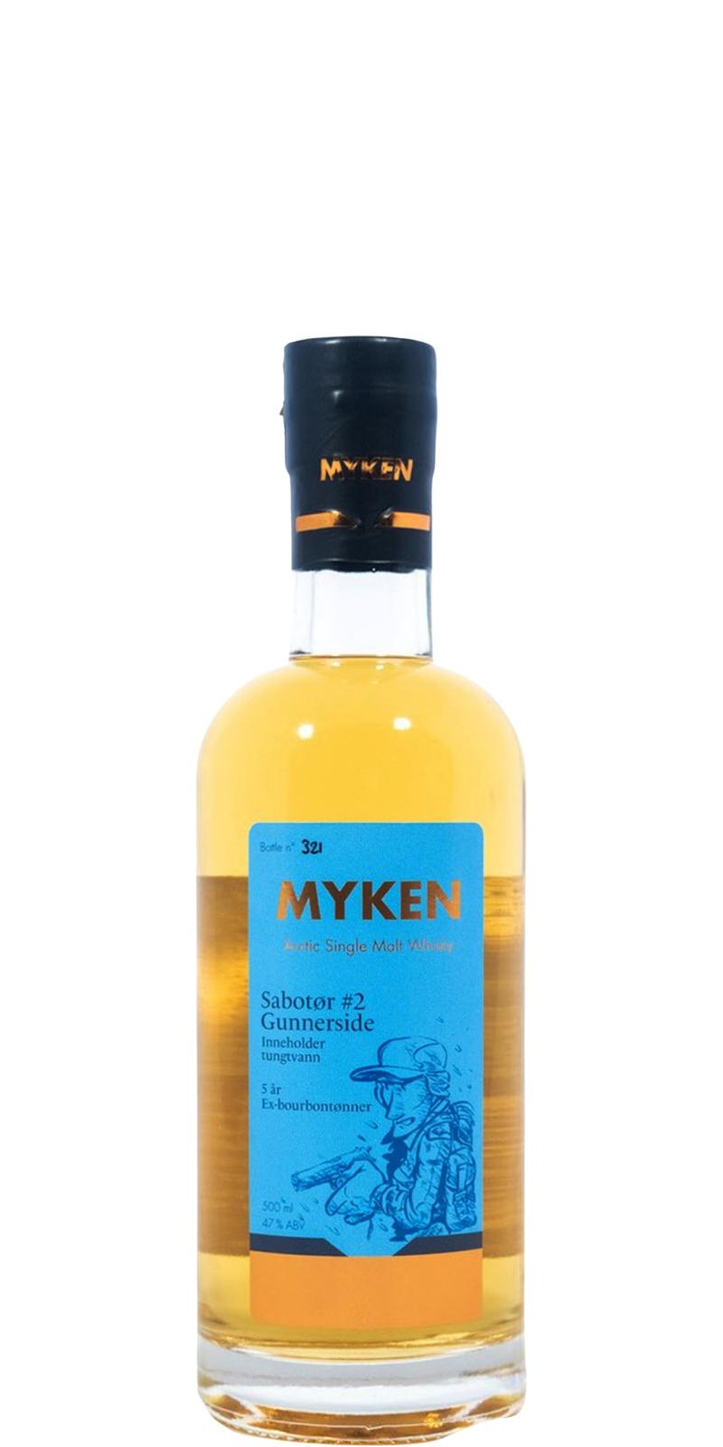 Myken Sabotør #2 Gunnerside Arctic Single Malt Whisky  | 500ML at CaskCartel.com