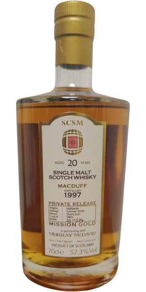 Macduff 1997 (Murray McDavid) Mission Gold (Cask #5865) 20 Year Old 2018 Release Single Malt Scotch Whisky | 700ML at CaskCartel.com
