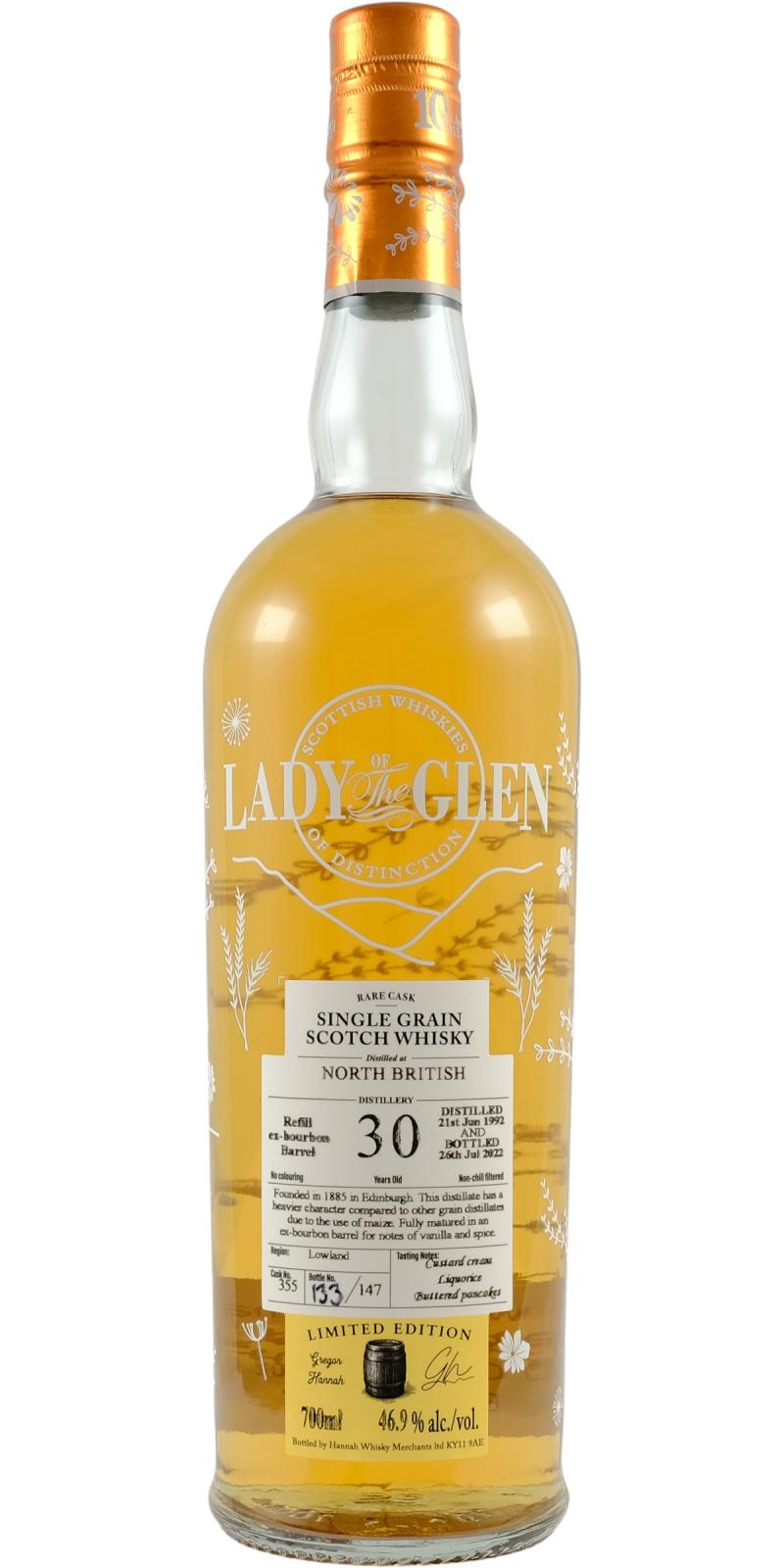 North British 1992 (Lady of the Glen) Rare Cask (30 Year Old) Single Grain Scotch Whisky at CaskCartel.com