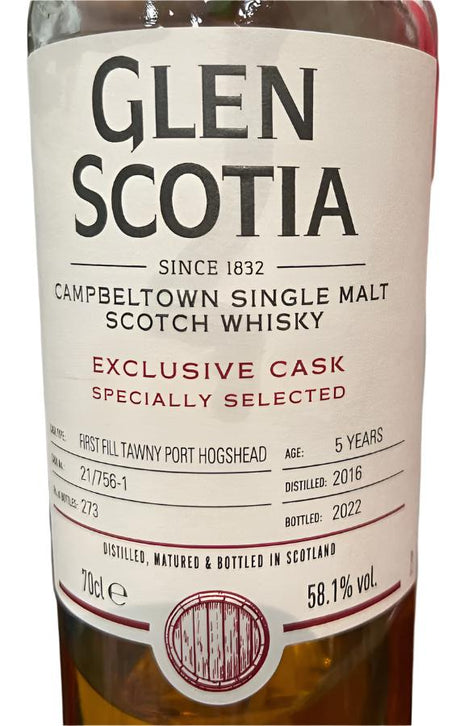 Glen Scotia 2016 Distillery Exclusive 5 Year Old Single Malt Scotch Whisky | 700ML at CaskCartel.com