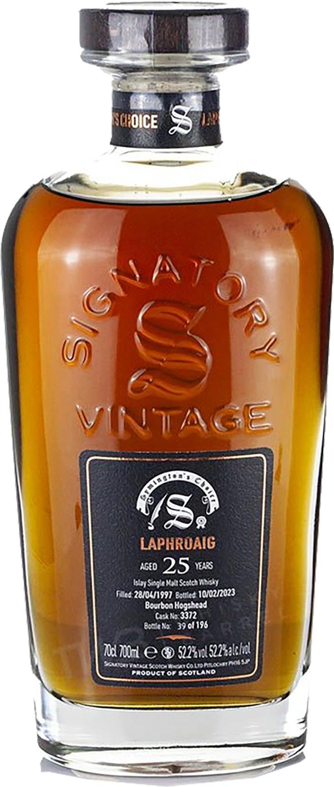 Laphroaig 1997 (Signatory Vintage) Cask Strength Collection - Symington’s Choice 25 Year Old Scotch Whisky | 700ML