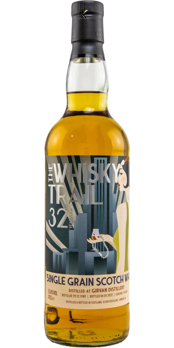 Girvan 1989 (Elixir Distillers) The Whisky Trail 32 Year Old 2022 Release (Cask #167854) Single Grain Scotch Whisky | 700ML