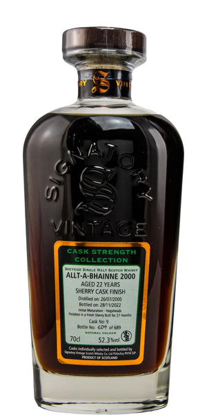 Allt-A-Bhainne 22 Year Old (D.2000, B.2022) Signatory Vintage Scotch Whisky | 700ML at CaskCartel.com