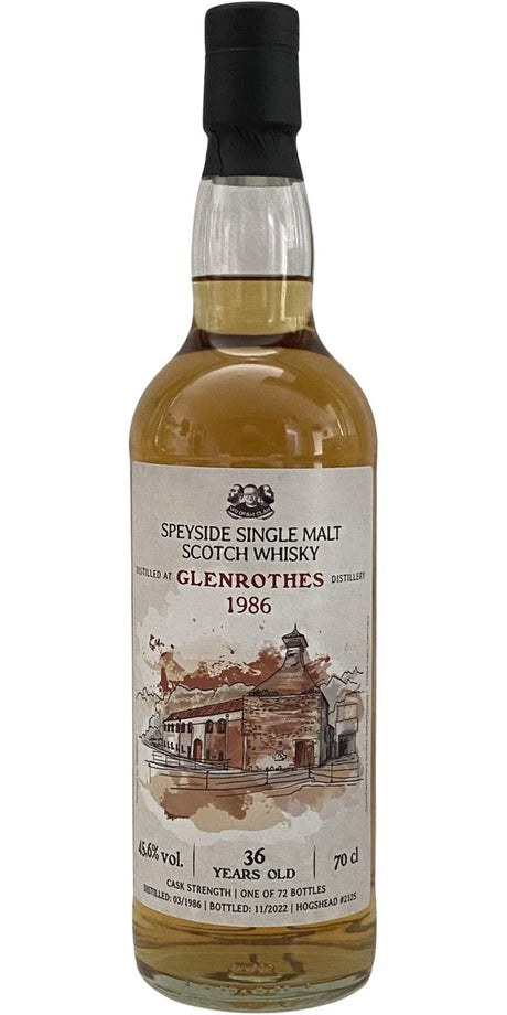 Glenrothes 1986 DRFS Wu Dram Clan Lighthouse Series 36 Year Old 2022 Release (Cask #2125) Speyside Single Malt Scotch Whisky | 700ML at CaskCartel.com