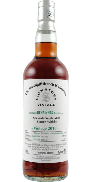 Benrinnes Signatory Vintage 2010 12 Year Old Whisky | 700ML at CaskCartel.com