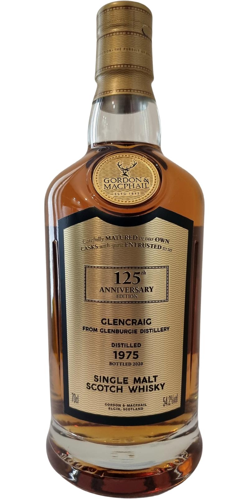 Glencraig G&M 125th Anniversary Release Single Cask #9686 1975 44 Year Old Scotch Whisky | 700ML at CaskCartel.com