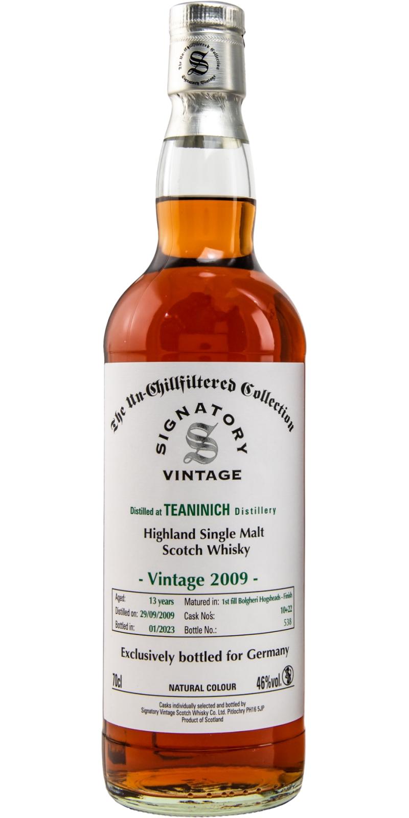 Teaninich Signatory Vintage Bolgheri Red Wine Cask 2009 Whisky | 700ML at CaskCartel.com
