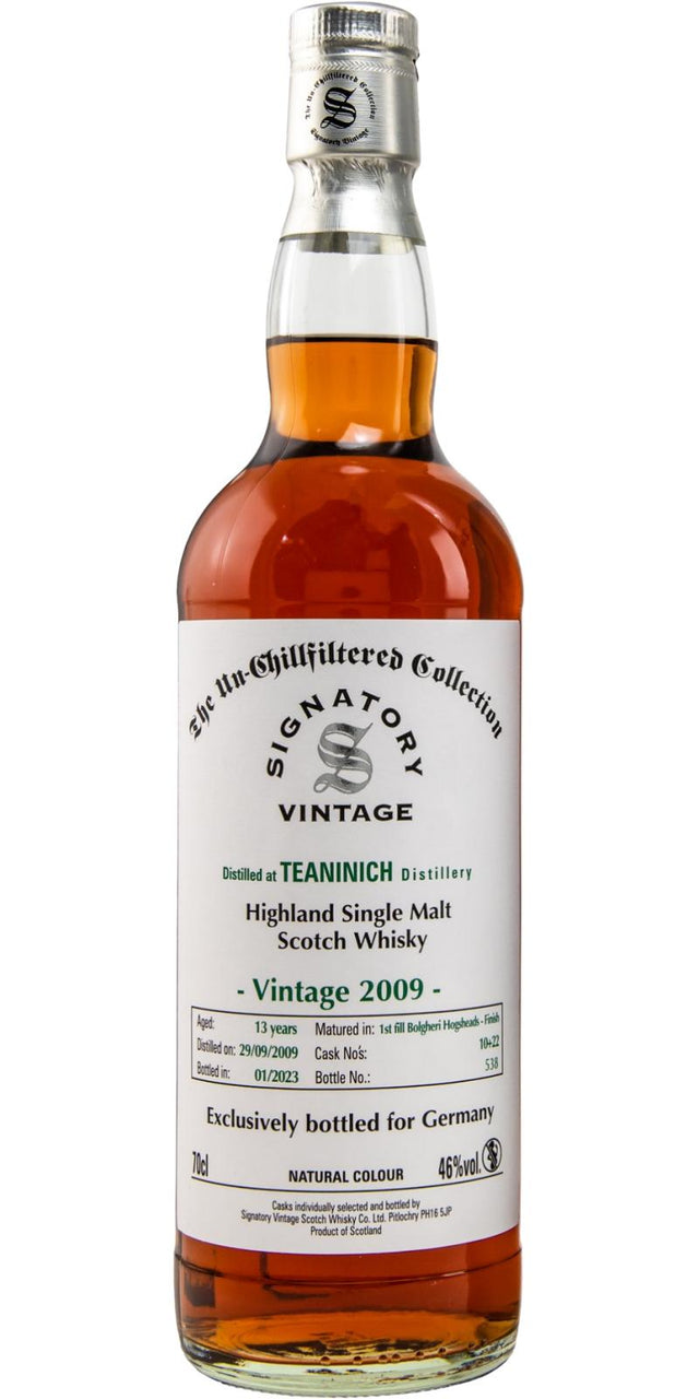 Teaninich Signatory Vintage Bolgheri Red Wine Cask 2009 Whisky | 700ML at CaskCartel.com