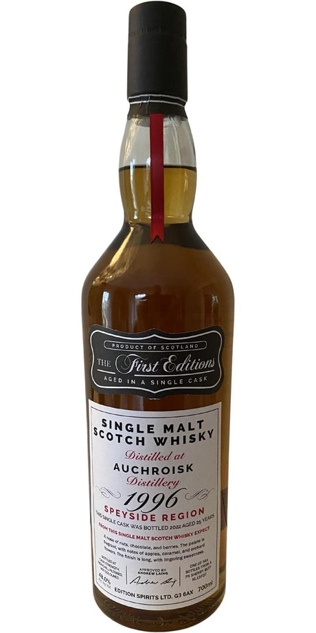 Auchroisk First Editions Single Sherry Cask 1996 25 Year Old Whisky | 700ML at CaskCartel.com