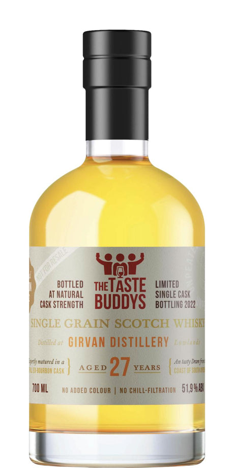 Girvan 1995 The Taste Buddys Limited Single Cask Bottling 2022 27 Year Old Single Malt Scotch Whisky | 700ML at CaskCartel.com