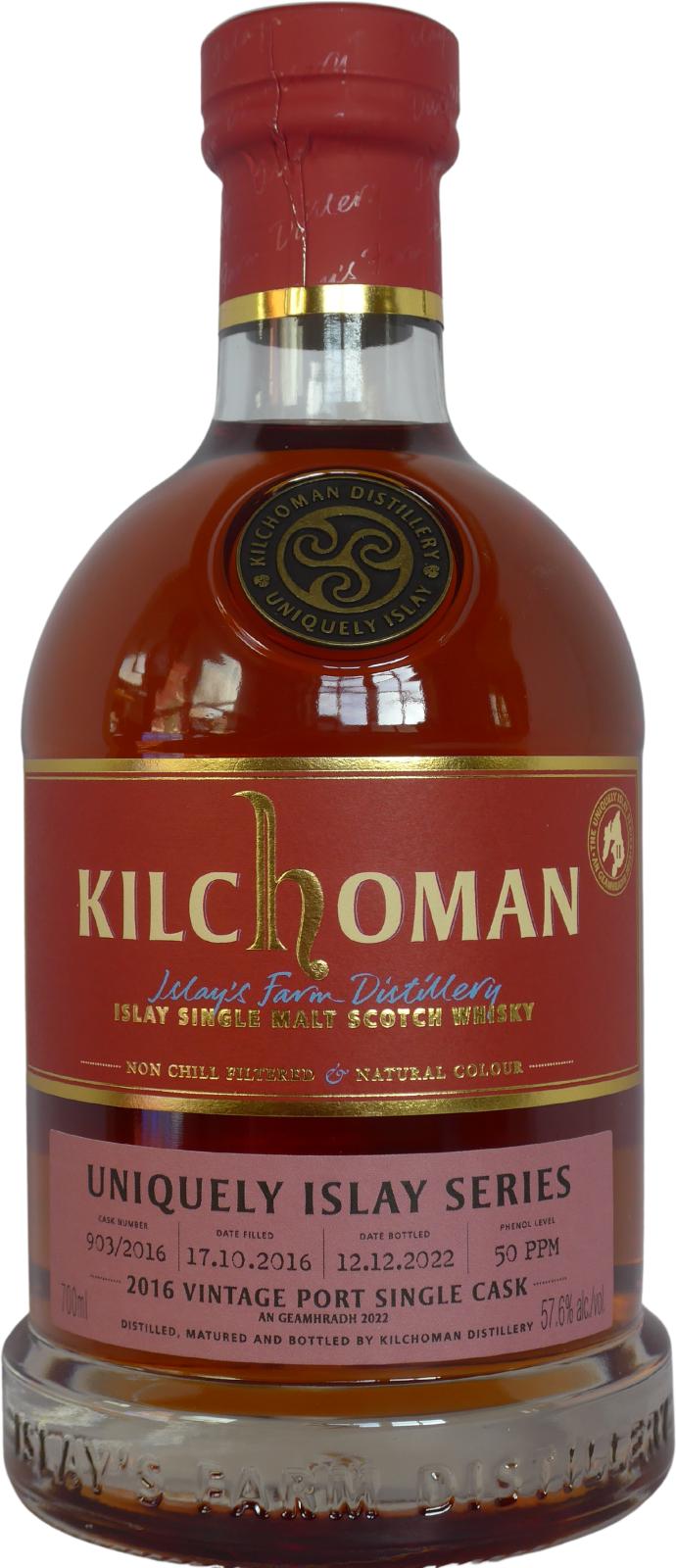 Kilchoman 2016 Uniquely Islay Series - An Geamhradh 2022 Single Malt Scotch Whisky | 700ML