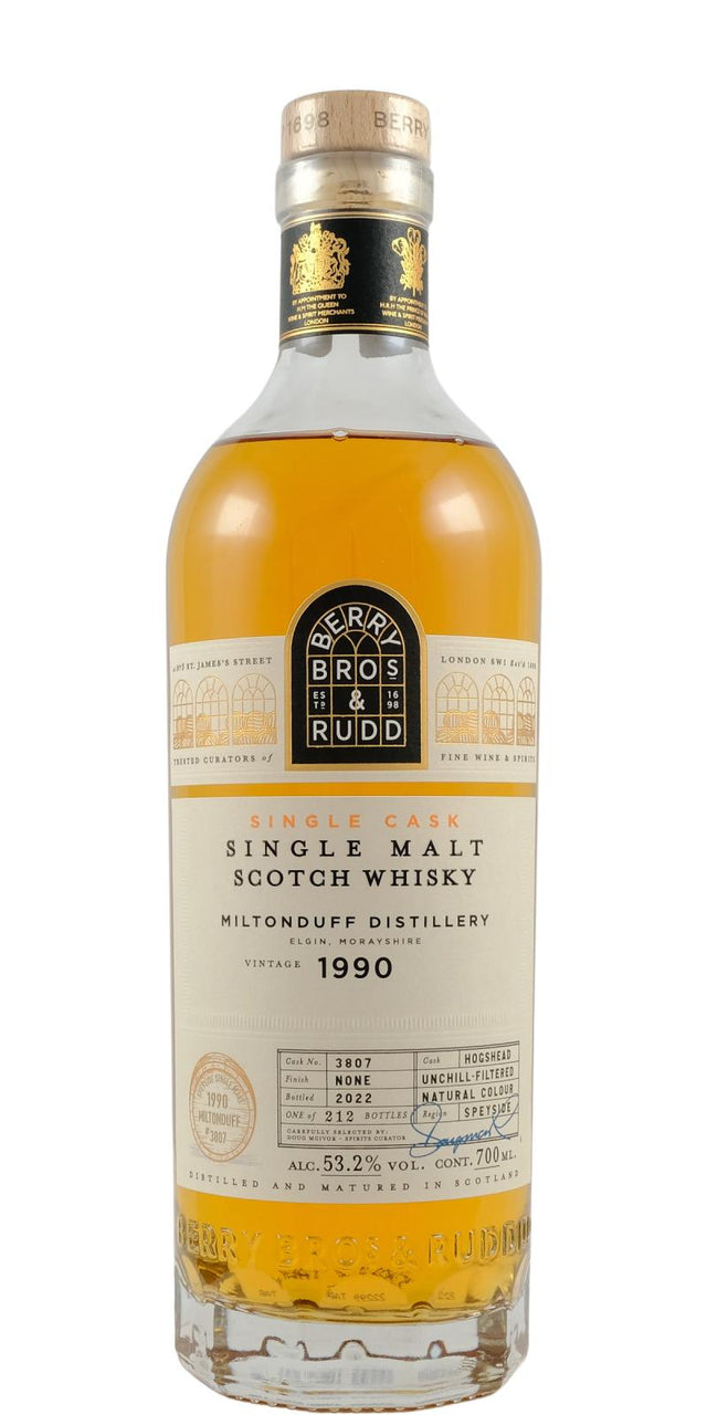 Miltonduff Berry Bros & Rudd Exceptional Cask Series 1990 33 Year Old Whisky | 700ML at CaskCartel.com