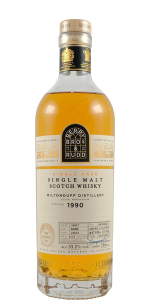 Miltonduff 1990 (Berry Bros & Rudd) Single Cask 2022 Release (Cask #3807) Single Malt Scotch  Whisky | 700ML at CaskCartel.com