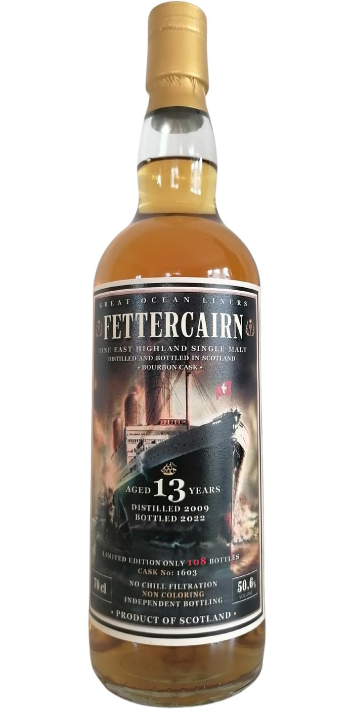 Fettercairn 2009 Jack Wiebers Great Ocean Liners 13 Year Old Single Malt Scotch Whisky | 700ML