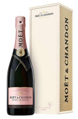 Moet & Chandon Rose Imperial Brut Champagne w/Metal Box