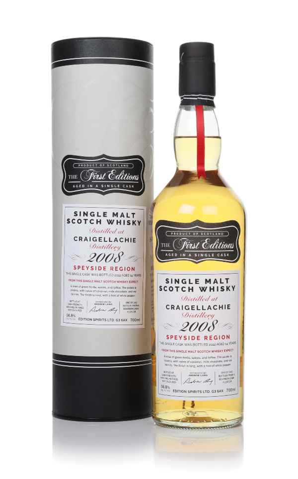 Craigellachie 14 Year Old 2008 (cask 19728) - The First Editions (Hunter Laing) | 700ML