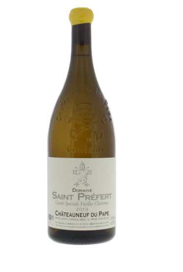 2019 | Domaine de Saint-Prefert | Chateauneuf du Pape Vieilles Vignes de Clairette Blanc (Magnum) at CaskCartel.com