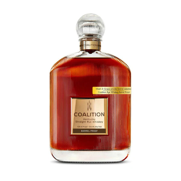 Coalition Rye x Mash&Grape Barrel Proof Private Barrel | 750ML at CaskCartel.com