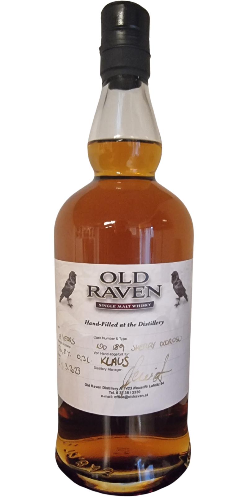 Old Raven 08 Year Old Hand Filled Single Malt Whisky | 700ML at CaskCartel.com