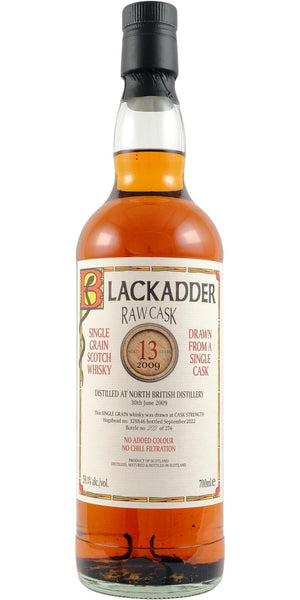 North British 2009 (Blackadder) Raw Cask 13 Year Old 2022 Release (Cask #328846) Single Garin Scotch Whisky | 700ML at CaskCartel.com