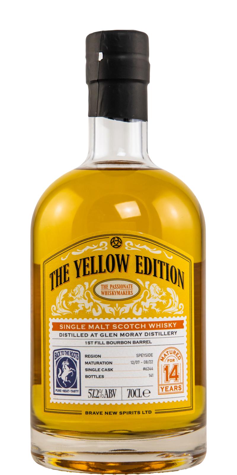 Glen Moray 2007 Brave New Spirits The Yellow Edition 14 Year Old Scotch Whisky | 700ML at CaskCartel.com